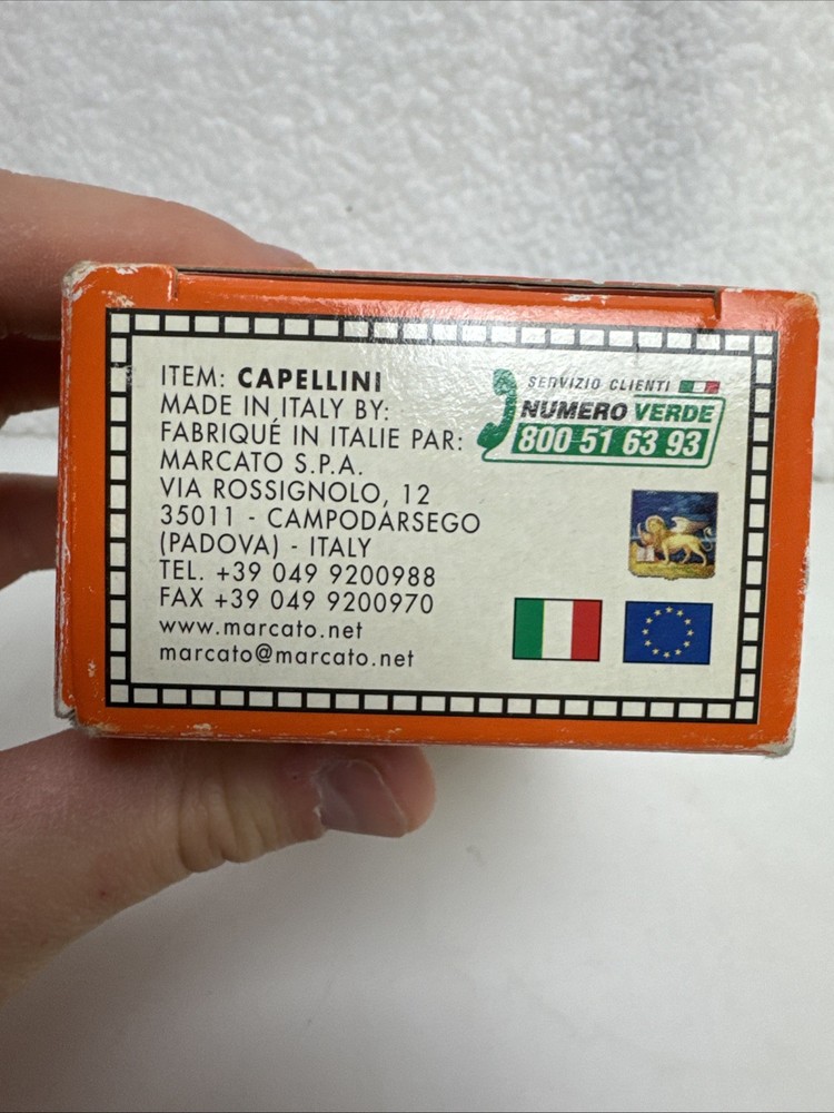 Marcato Capelli D’Angelo 1mm Pasta Maker Attachment Made in Italy EUC