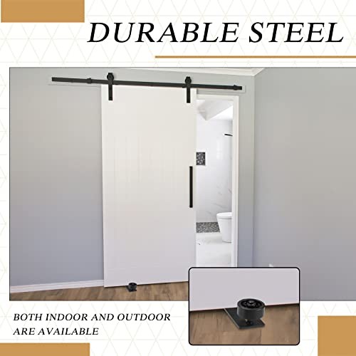 4 Pcs Sliding Barn Door Floor Guide Flush Design Wall 8 Assemble Setup Options