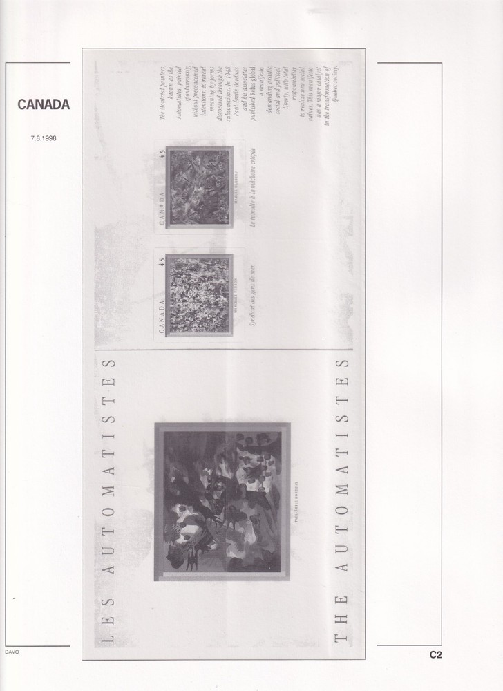 CANADA DAVO II HINGELESS ALBUM & SLIPCASE 1981-1999 111 +7 PAGES (LIST BELOW)