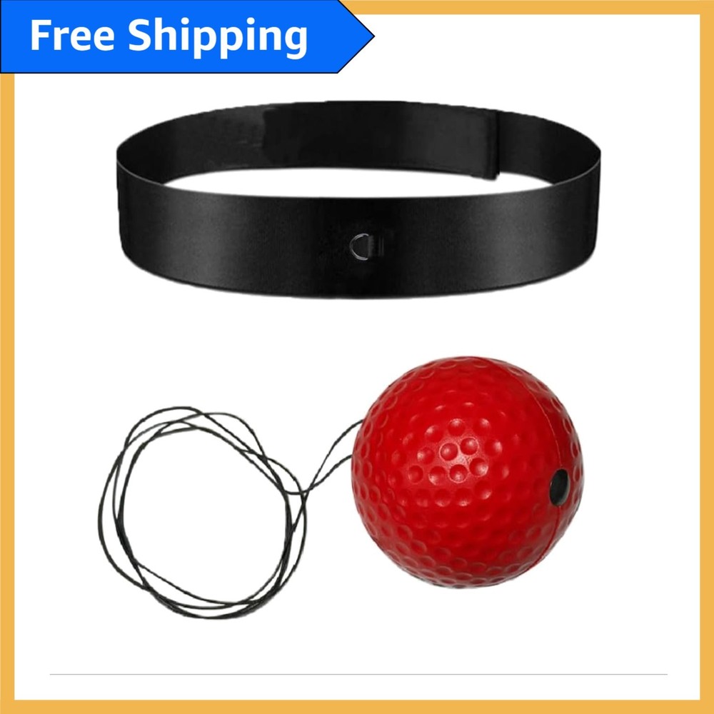 Multi-Purpose Boxing Reflex Ball for Teens - Headgear & Adjustable Line Included