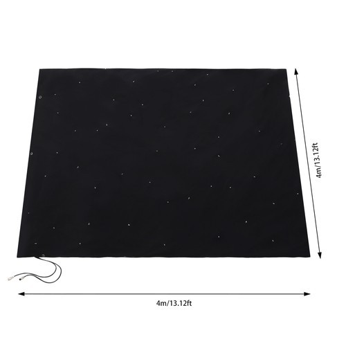 LED Background Wall Mounted Stage Star Sky Backdrop Stage Curtain w/ Controller