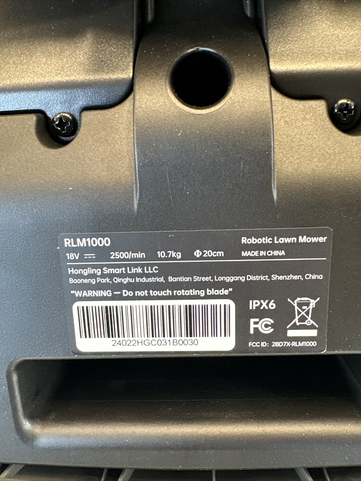 RLM1000 Robotic Lawn Mower 1/4 Acre Battery Powered Smart Path APP Control 18V