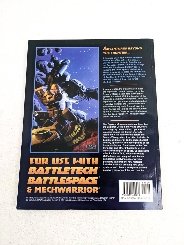 1996 Explorer Corps Battletech Sourcebook 1681