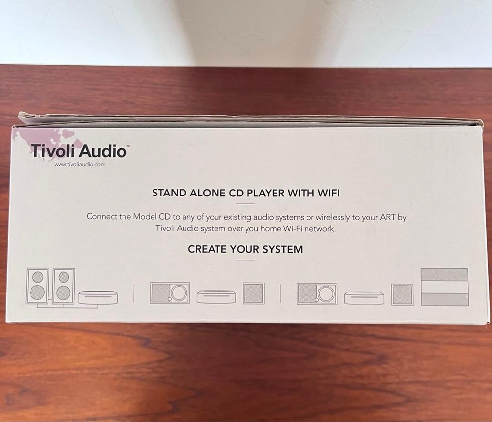 Tivoli Audio Model CD CD Player White Ready to use Excellent condition