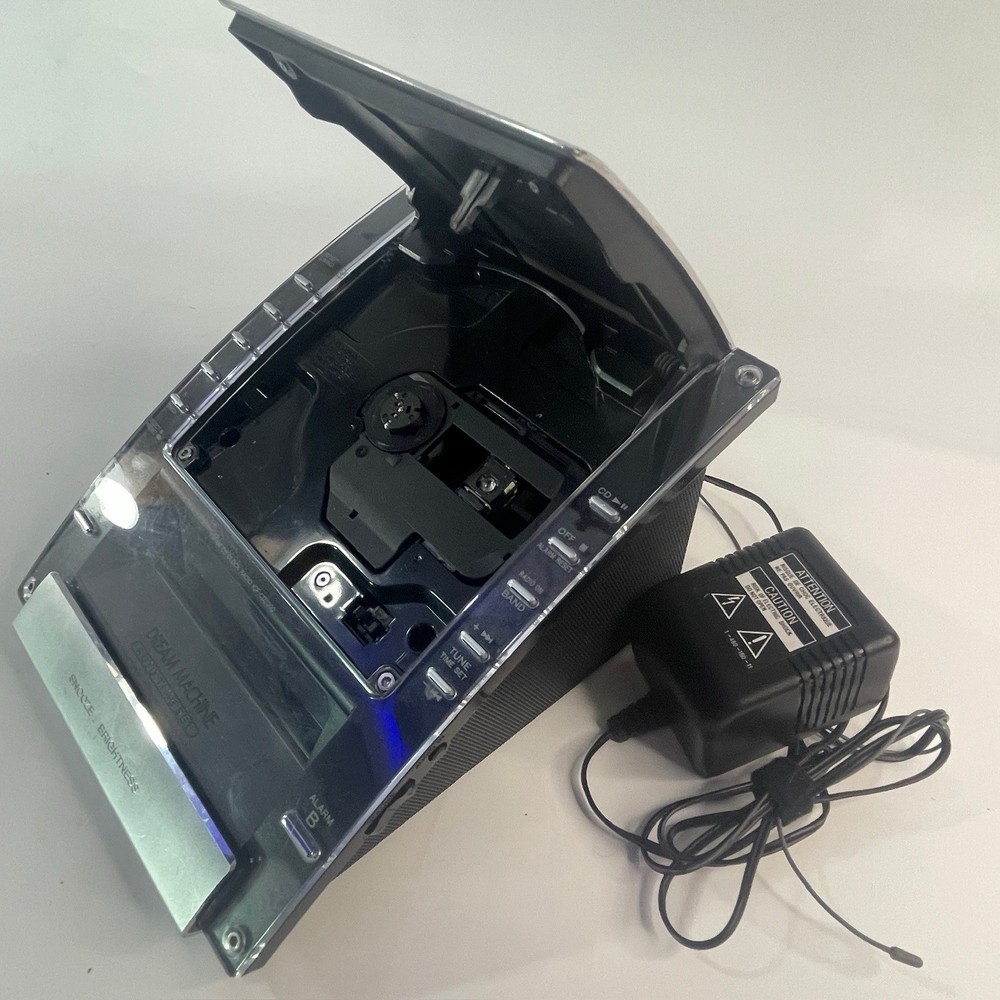 Sony Dream Machine ICF-CD7000 CD Clock Radio Tested Works **READ NOTES**