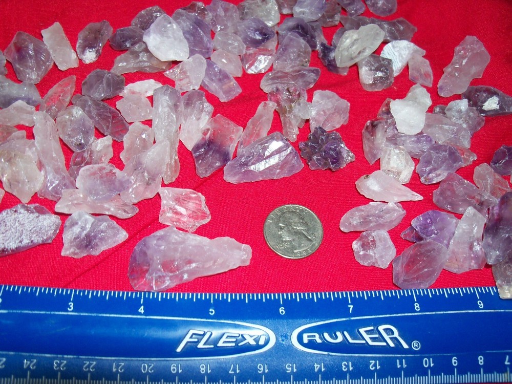 10 amethyst crystal points gemstones per lot medium size