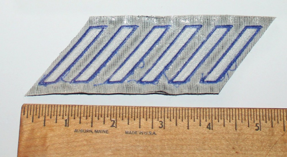 POLICE SHERIFF DEPT Hash Marks White/Blue on Black PD SD CA