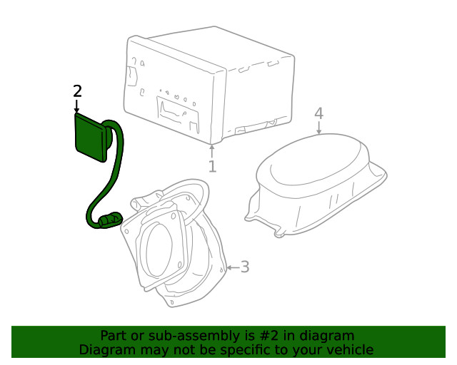 Genuine GM Front Dr Speaker 10329376