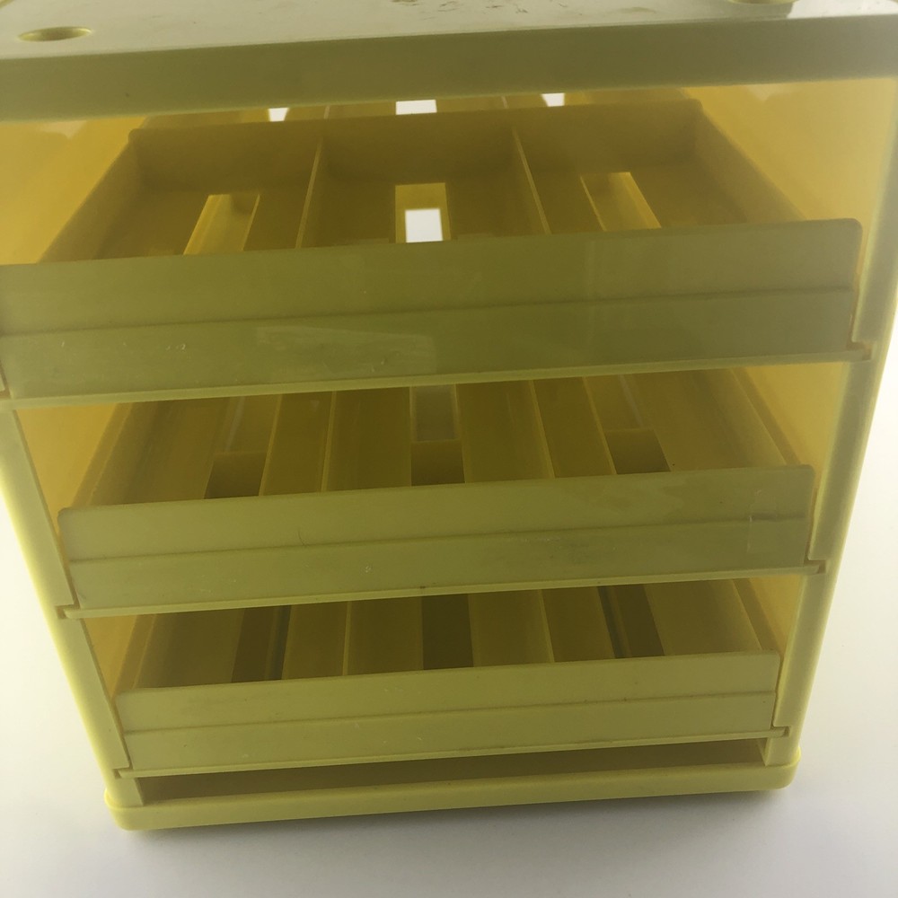 Craft Stack Washi Tape Holder Yellow w/three drawers