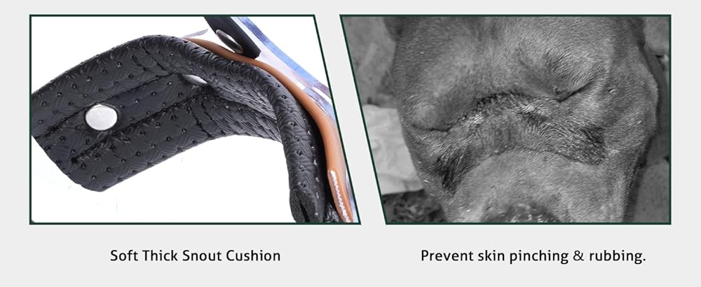 Pitbull Muzzle, Basket Muzzle for Lar Dogs Rottweiler to