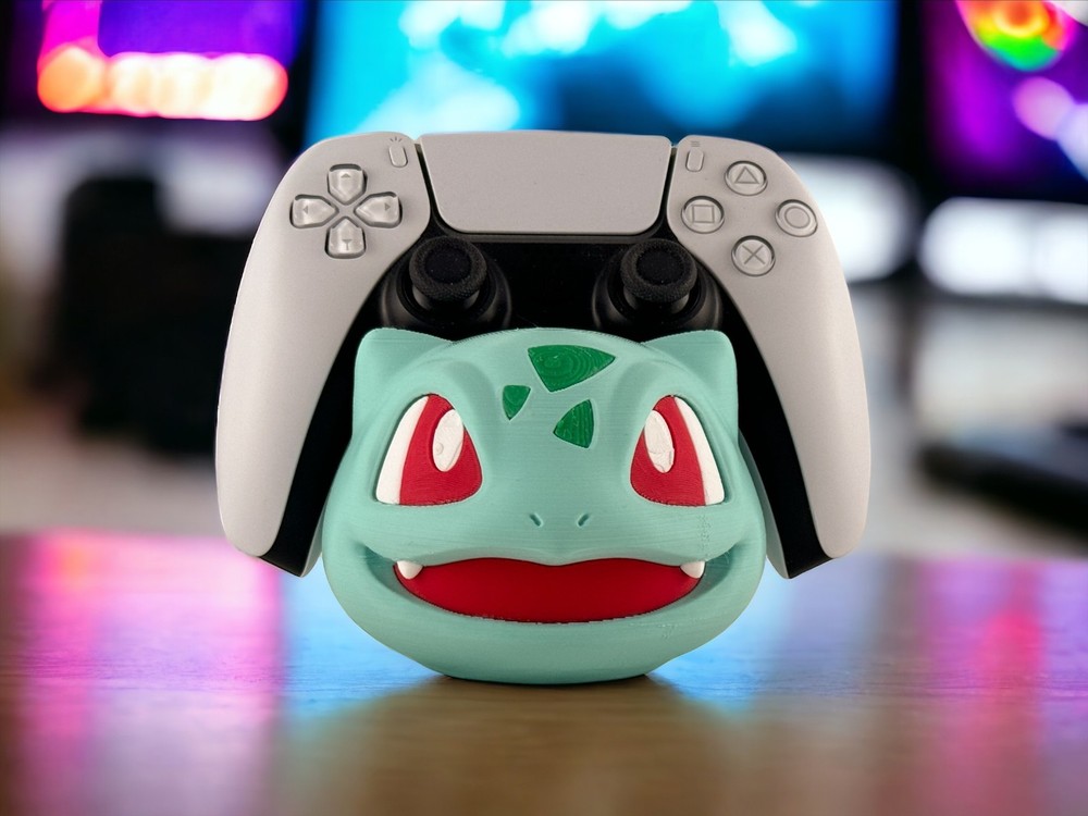 Bulbasaur Video Game Controller Holder - Universal, Cute Gaming Accessory