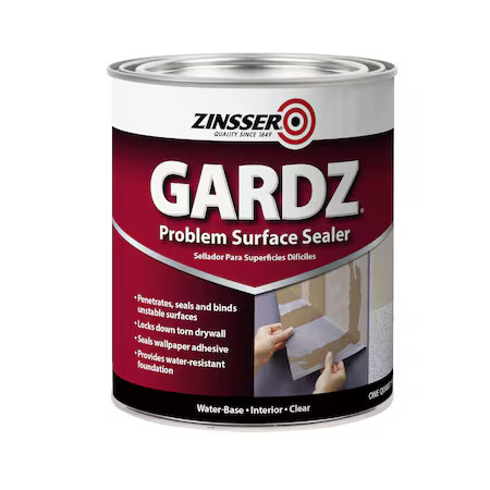 Zinsser 2304 Zinnser Gardz Problem Surface Sealer, Matte, Clear, 1 Quart