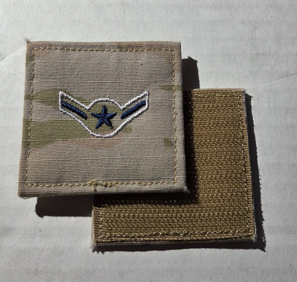 US Space Force Rank (used prior to Sep 2021) Airman (hook & loop back)