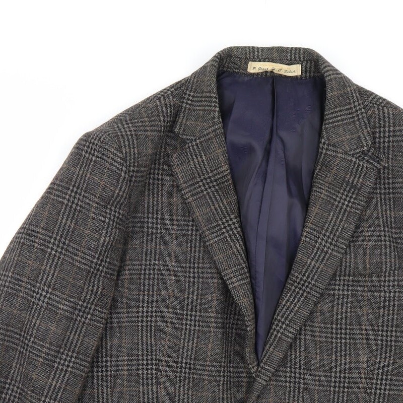 Debenhams Mens Brown Check Polyester Blend Jacket Suit Size 38