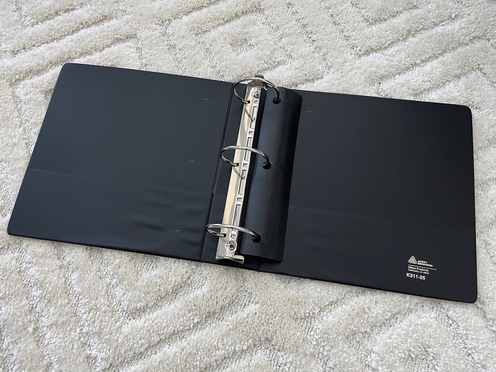 Avery Dennison 3-Ring Binder 3" Black K311-25