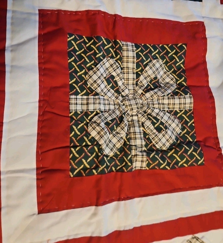 Christmas Handmade Patchwork Throw 50"X60" New