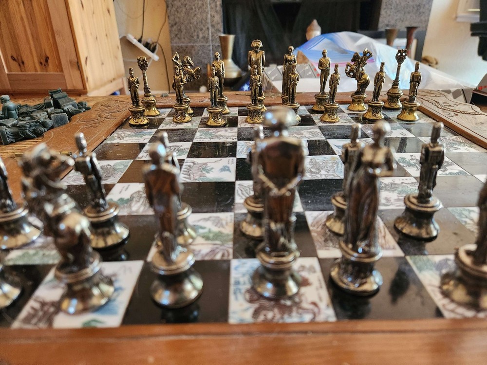 Itafalma Napoleon Metal Chess Set