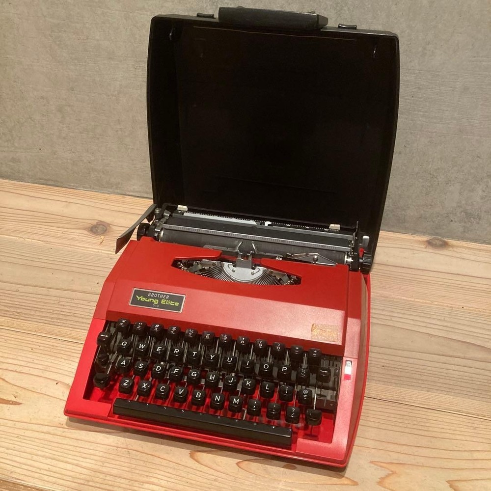 BROTHER Young Elite 513 Typewriter Red Antique