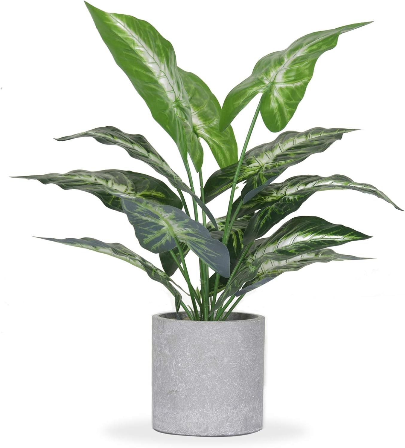 16" Small Fake Plants Artificial Tropical Faux Plants Indoor for Office Desk ...