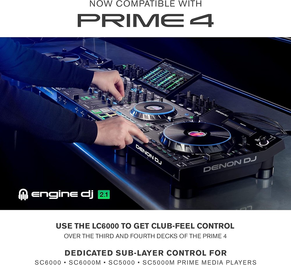 Denon DJ LC6000 – USB DJ Controller For Engine OS Media Player Sublayer Control