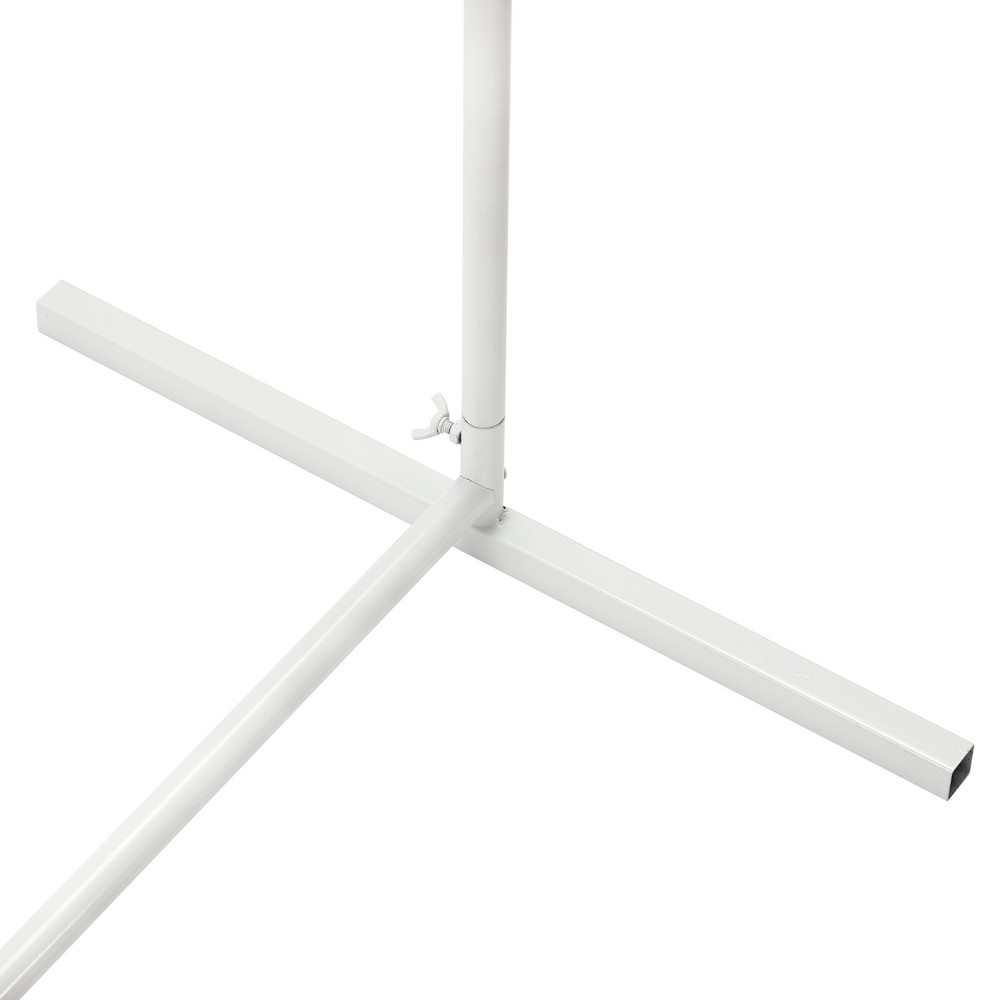 3X White Arch Backdrop Stand Set Wedding Arch Stand Backdrop Decor with Covers