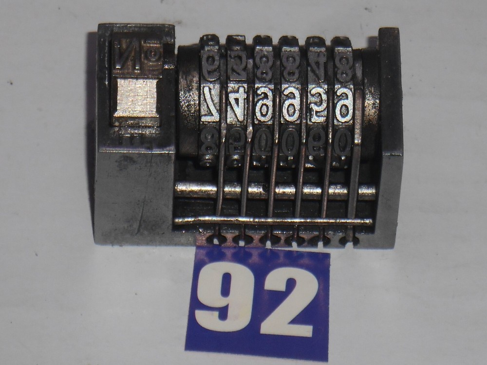 MARTO | Reverse letterpress numbering machine | 92