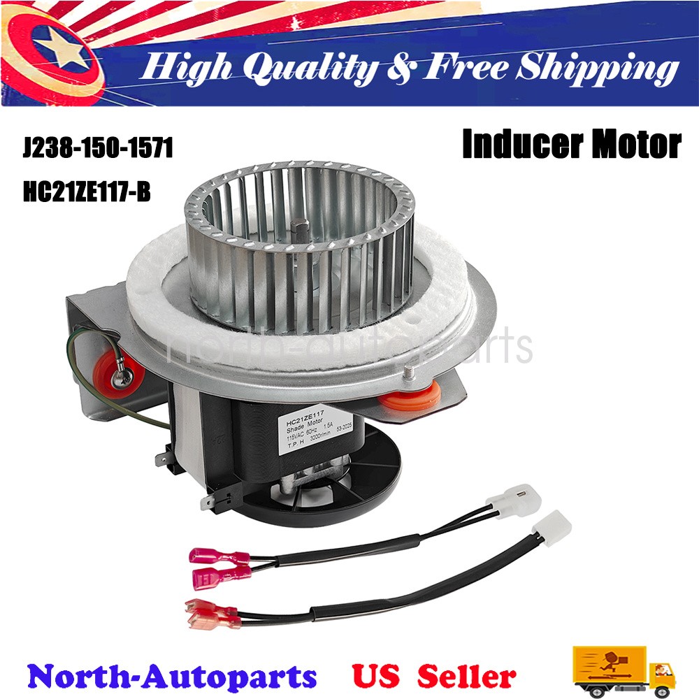 Furnace Draft Inducer Blower Motor for Carrier Bryant J238-150-1571 318984-753