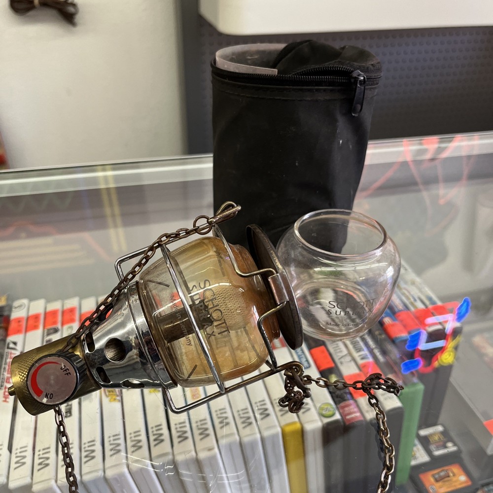 Schott Suprax Lantern Single Mantle, Back Packing, Propane, Made in Germany EUC