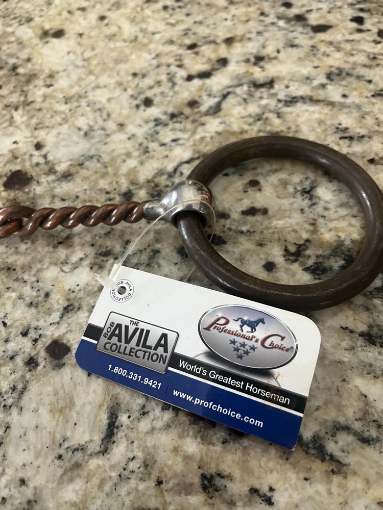 Professionals Choice Bit Bob Avila Snaffle Copper 5 1/2" AVB-128