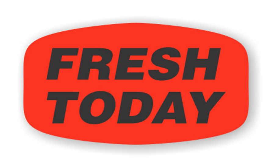 Fresh Today LABELS 1000 PER ROLL GREAT STICKERS