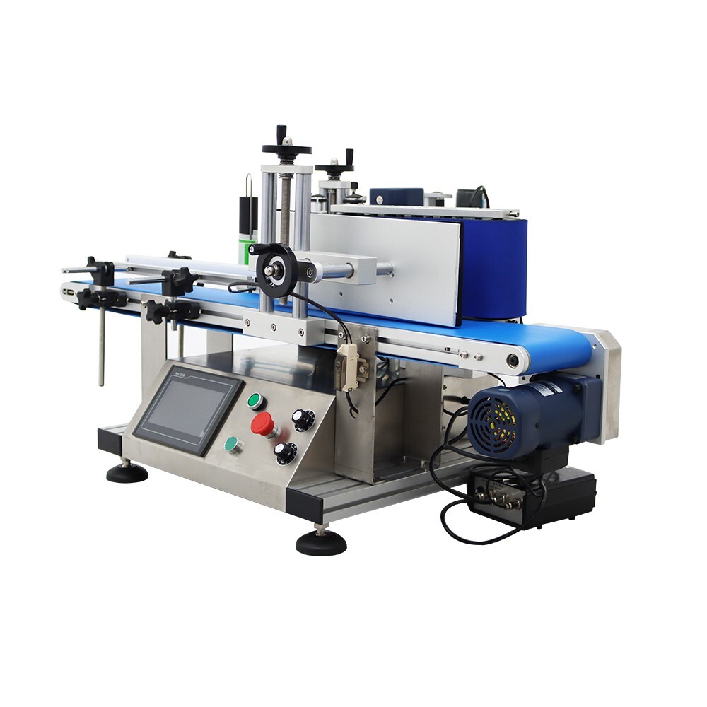 TECHTONGDA Automatic Conveyor Round Bottle High Speed Labeling Machine w/Printer