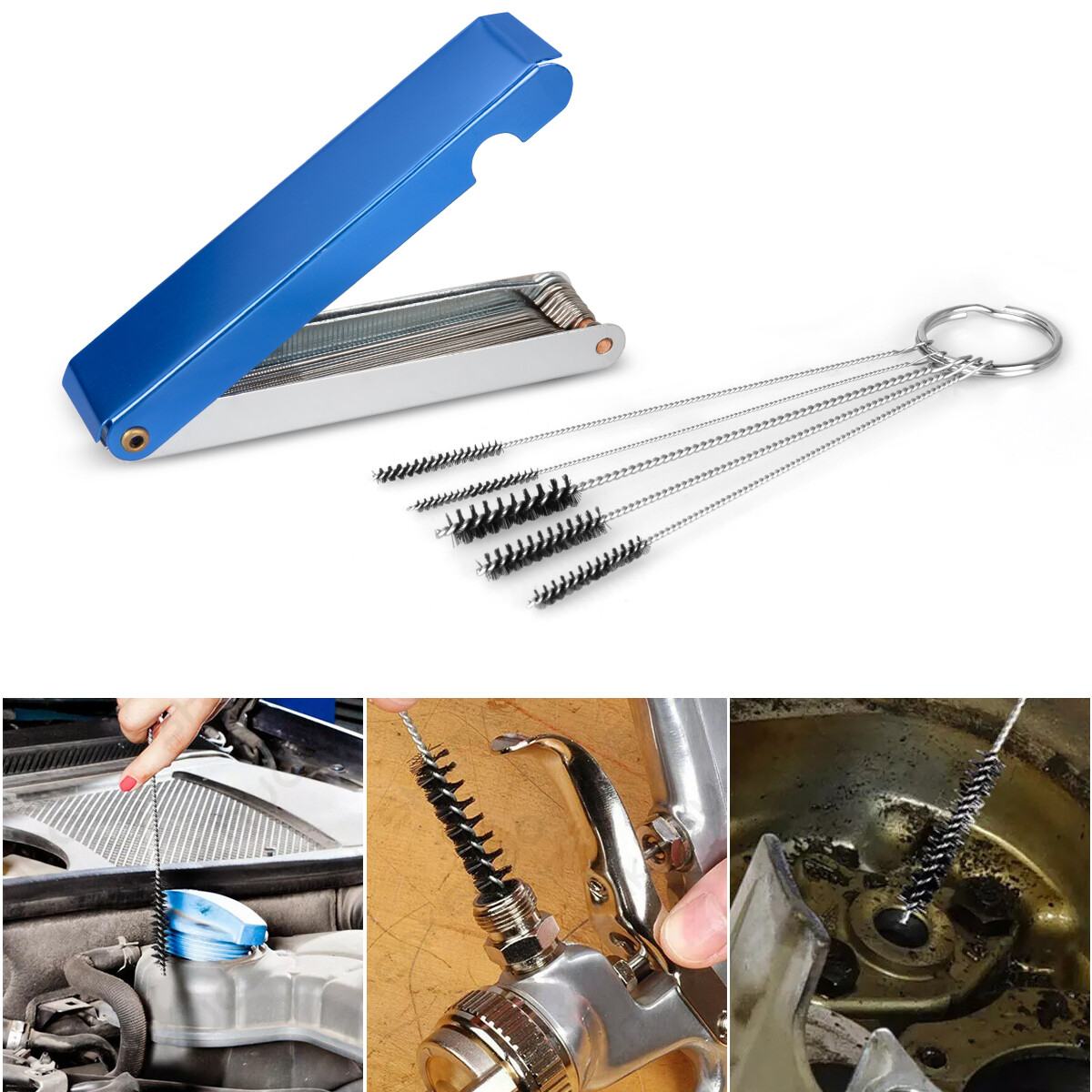 Carburetor Carb Cleaning Jet Cleaner Kit Tool Set For Motorcycle ATV Lawn Mower