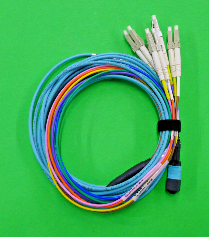 GENUINE Dell EMC 5M Duplex Cable Assembly MPO12-4LC-OM YKRT2