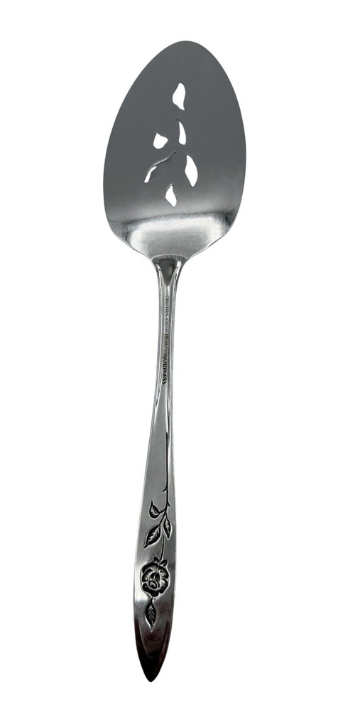 Oneida Community My Rose Stainless Pierced Pie Server Cake Dessert Serving