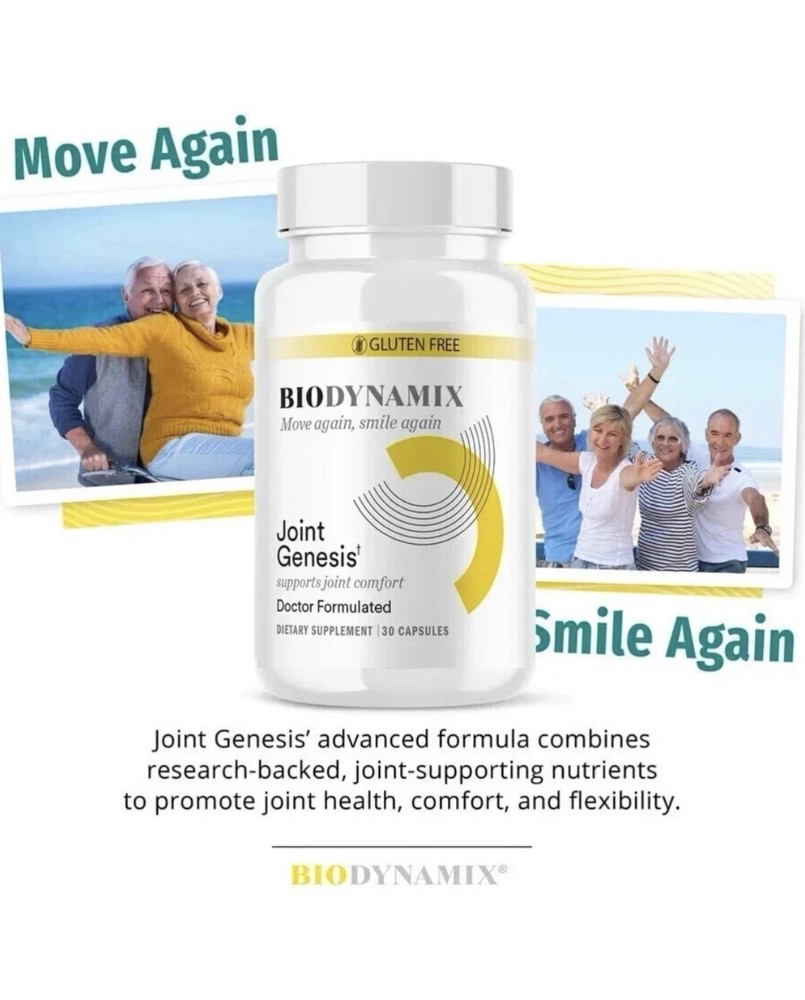 BIODYNAMIX JOINT GENESIS Joint Support Formula Dietary Supplement 30 Capsules