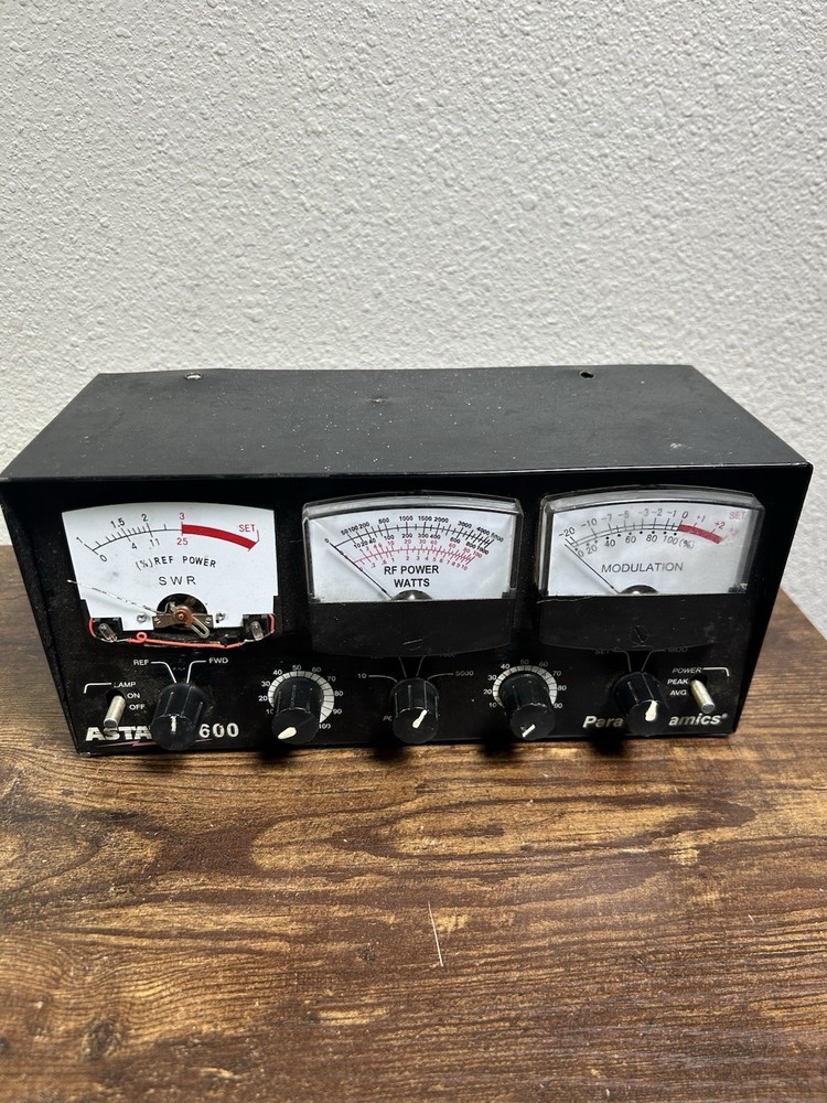 Astatic ASTATIC600 SWR/Power Modulation Meter 5000 Watts - UNTESTED - Parts
