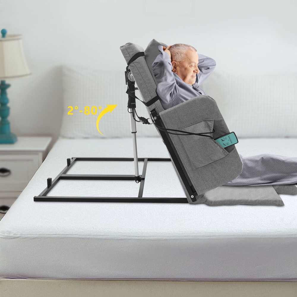 2-80° Electric Lifting Bed Backrest Adjustable Back Rest Bed Sitting Backrest US
