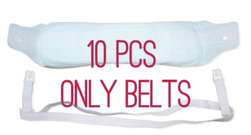 10X Belts for Sanitary Pad Model loop strap with soft (only belts Elastic)
