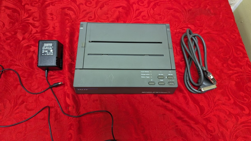 Mannesmann Tally Mobile Writer Printer PS With Power Supply Untested
