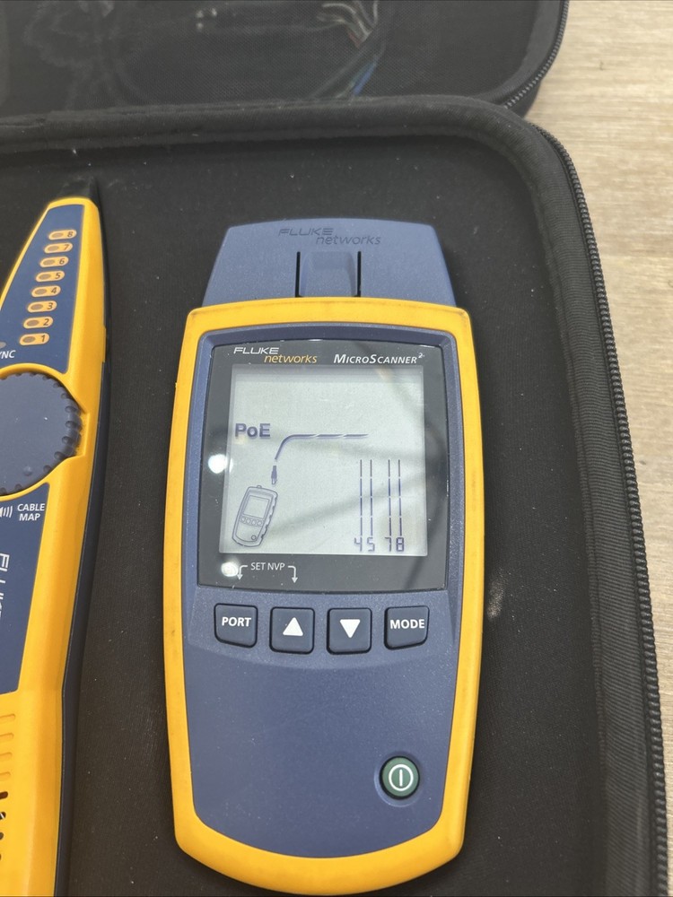 Fluke Networks Microscanner2 Cable Verifier Tester Kit MS2-100 Intellitone Pro 2