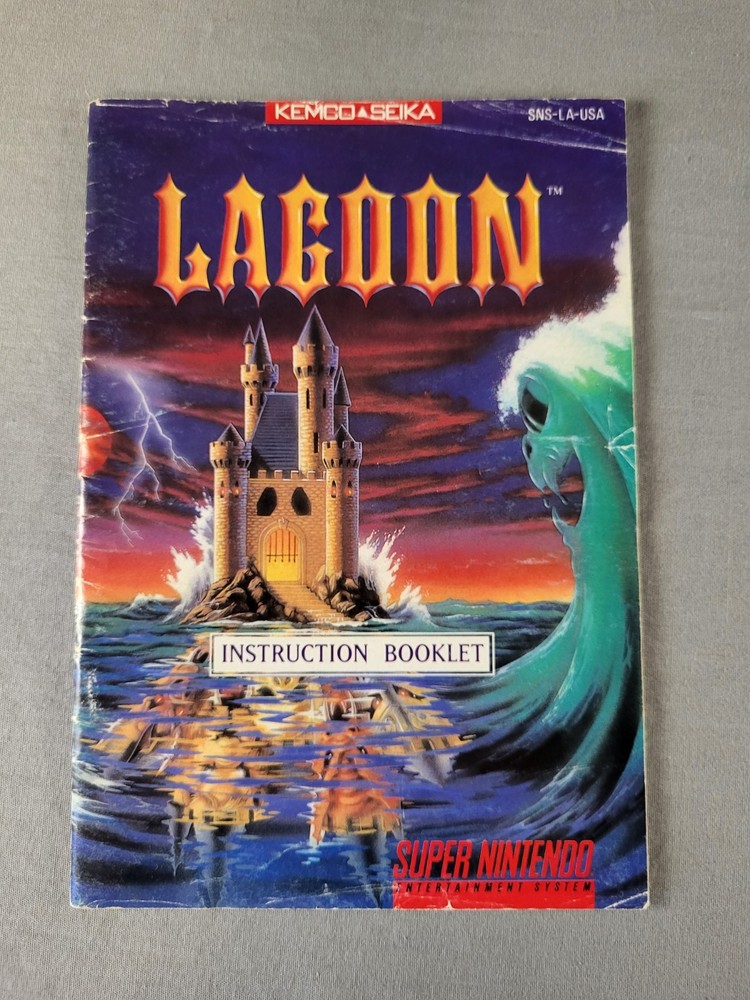 Lagoon, Nintendo SNES, Manual Only!