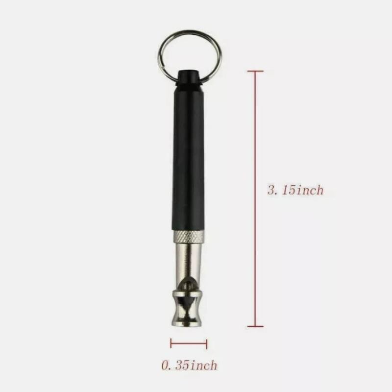 4x Dog Training WHISTLE UltraSonic Obedience Stop Barking Pet Sound Pitch Black