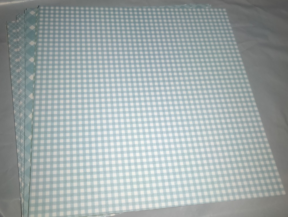 Stampin Up  GINGHAM / Plaid 48 Sheets 6x6 Paper  double sided
