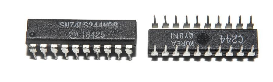 18 -SN74LS244NDS-Octal Buffer Driver/3-State-Plastic 20-Pin DIP Non-Inverting
