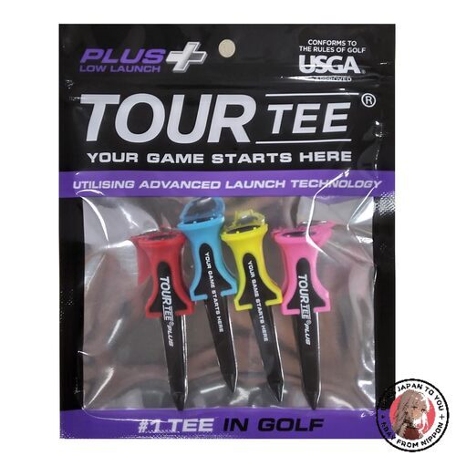 NEW Tour Tee PLUS LOW LAUNCH Golf Tees Pack of 4