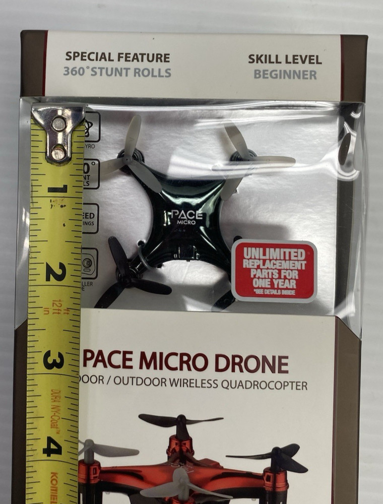 Micro Drone Propel Navigator Pace Wireless Quadcopter Beginner Stunt Drone Black