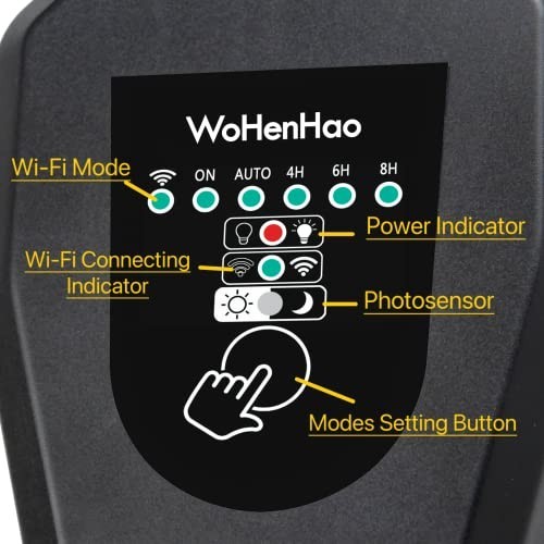 60W Low Voltage Landscape Transformer - WiFi Control, Outdoor Light Timer, Auto