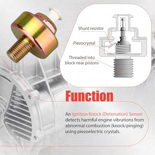 Ignition Knock Detonation Sensor Compatible with Solstice 2006-2008 Aura