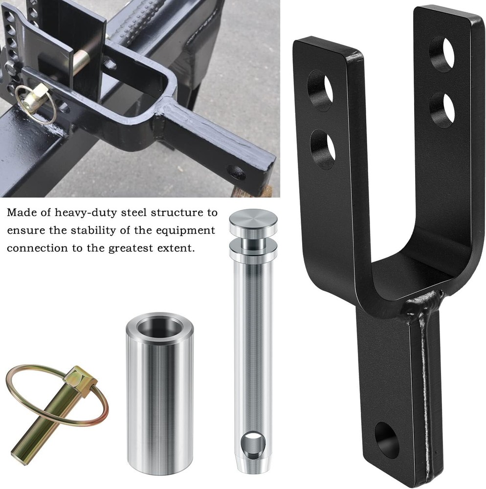 Versatile Quick Hitch Adapter with Adapter Sleeve for Category 1 Quick Hitch
