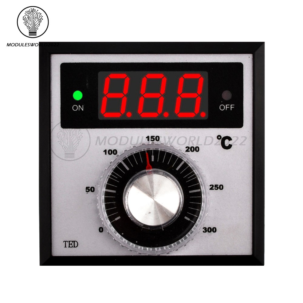 AC 220V TED-2001 K-type Temperature Controller Digital Thermostat Relay Output